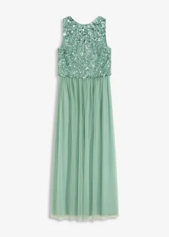 Robe longue avec haut brodé de sequins