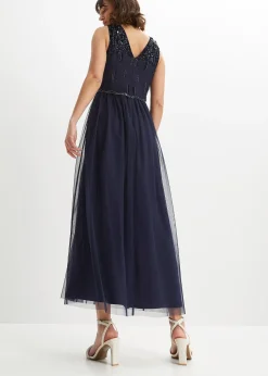 Robe longue avec haut brodé de sequins