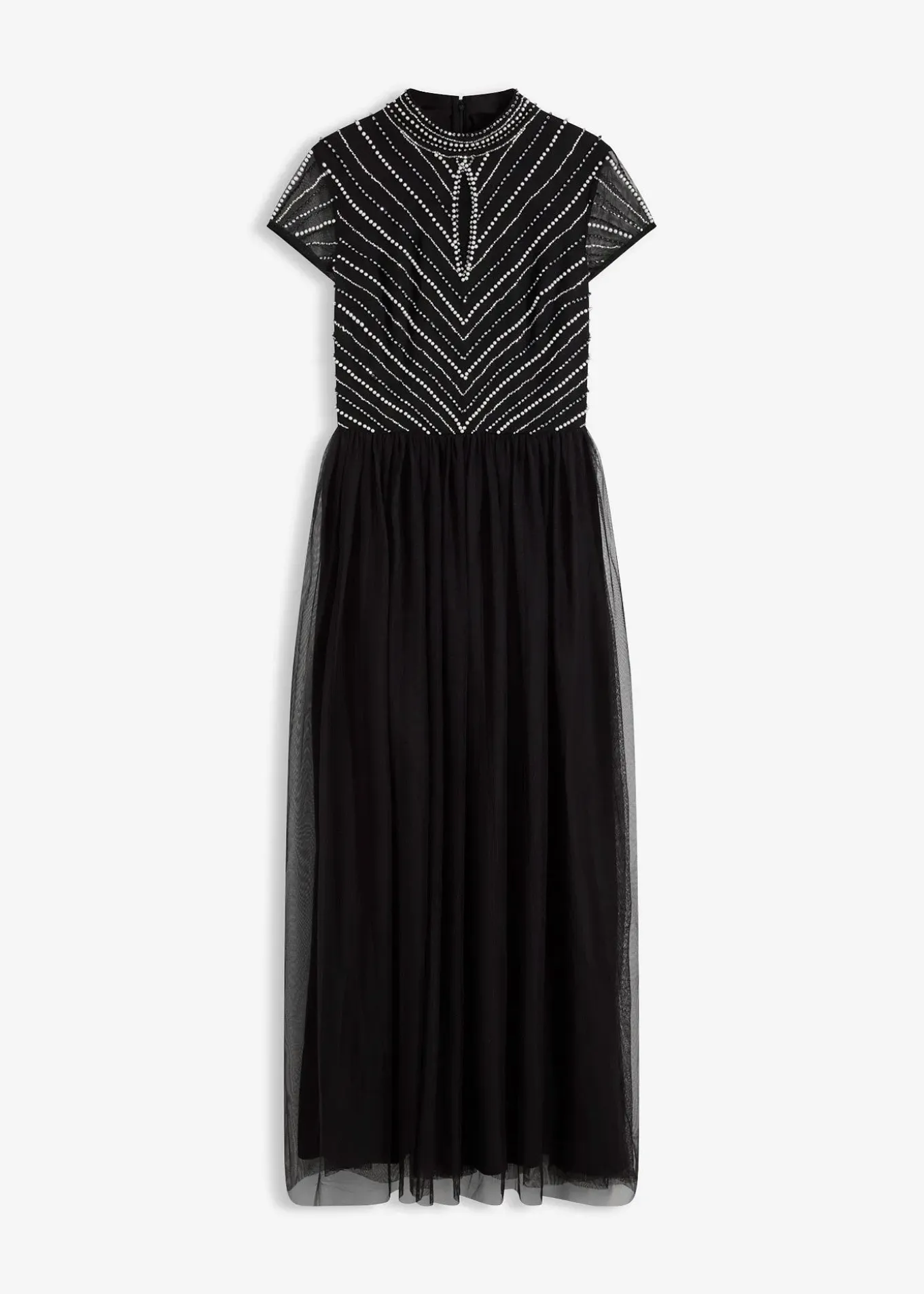 Robe longue avec haut brodé de perles