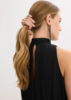 Robe longue avec jupe en dentelle