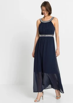 Robe longue avec strass