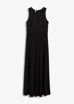 Robe longue brodée de sequins