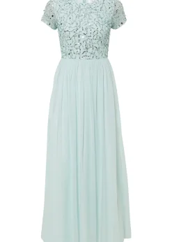 Robe longue brodée de sequins