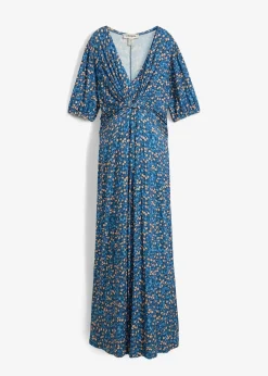 Robe longue de grossesse et d'allaitement en jersey