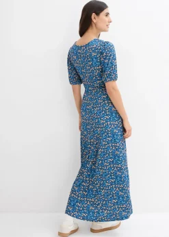 Robe longue de grossesse et d'allaitement en jersey