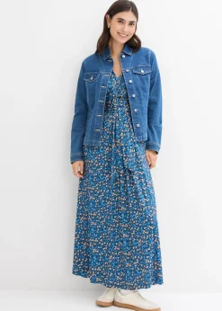 Robe longue de grossesse et d'allaitement en jersey