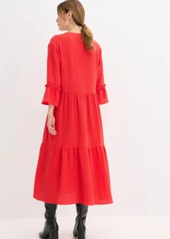 Robe longue en gaze de coton douce