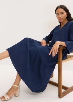Robe longue en gaze de coton douce