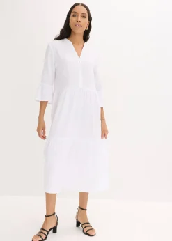 Robe longue en gaze de coton douce