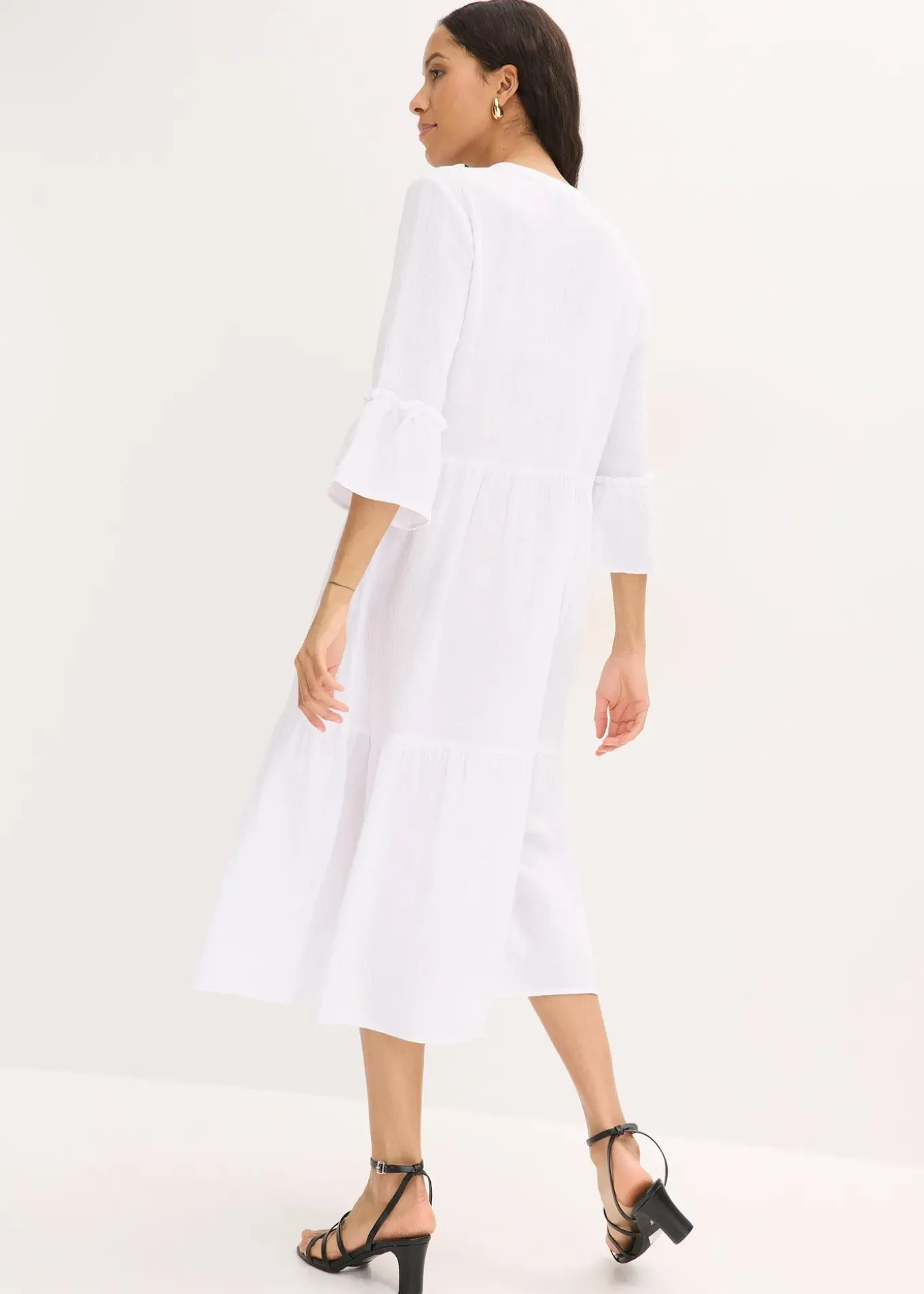 Robe longue en gaze de coton douce