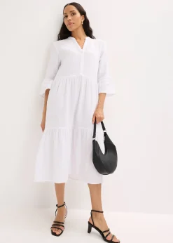 Robe longue en gaze de coton douce