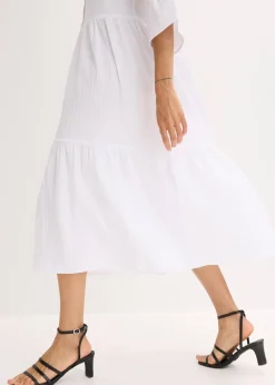 Robe longue en gaze de coton douce