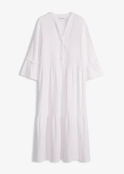Robe longue en gaze de coton douce