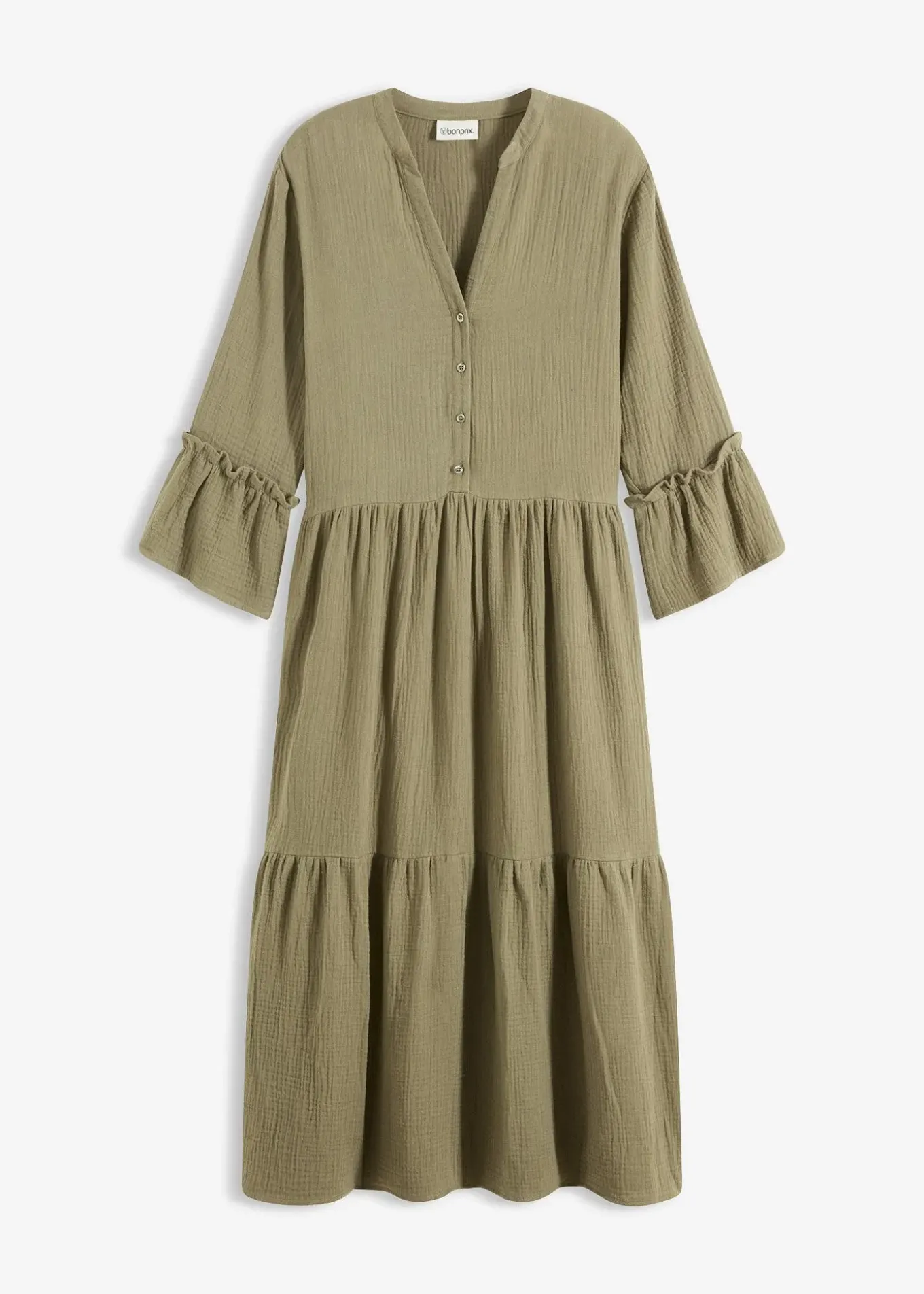 Robe longue en gaze de coton douce