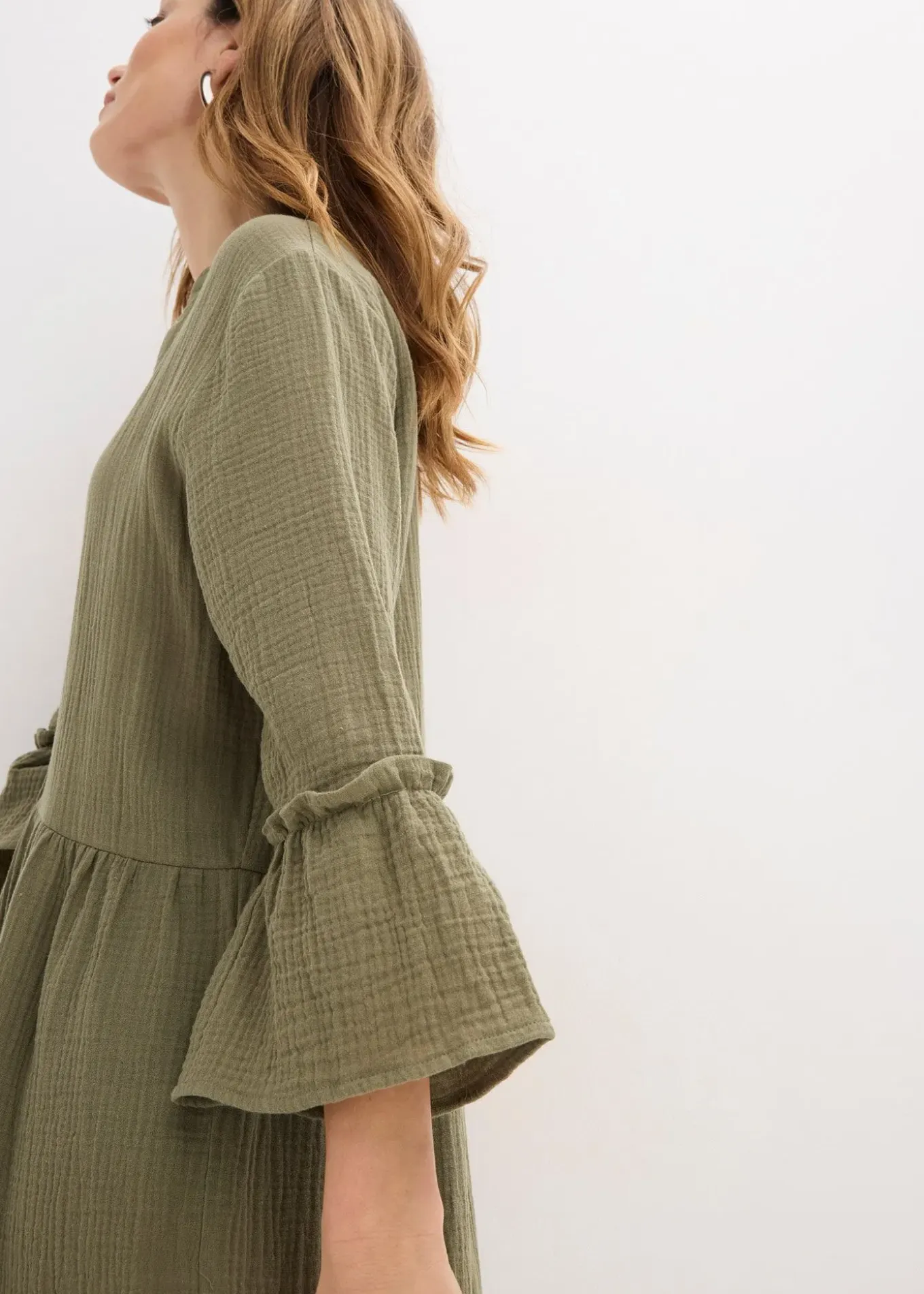 Robe longue en gaze de coton douce