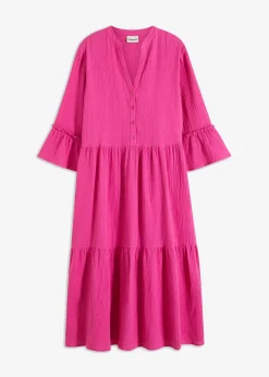 Robe longue en gaze de coton douce