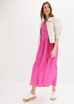 Robe longue en gaze de coton douce