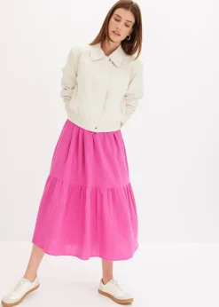 Robe longue en gaze de coton douce