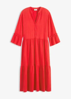 Robe longue en gaze de coton douce