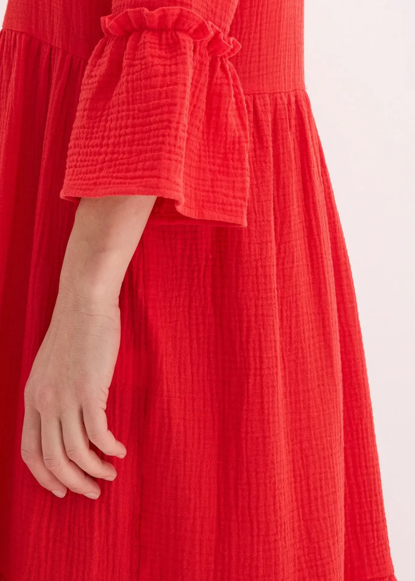 Robe longue en gaze de coton douce