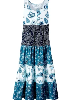 Robe longue en jersey 100% coton