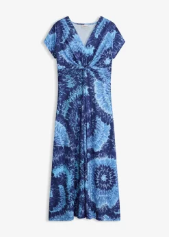 Robe longue en jersey imprimé