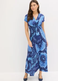 Robe longue en jersey imprimé