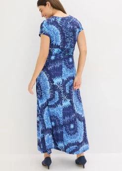 Robe longue en jersey imprimé