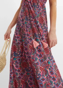 Robe longue en jersey imprimé