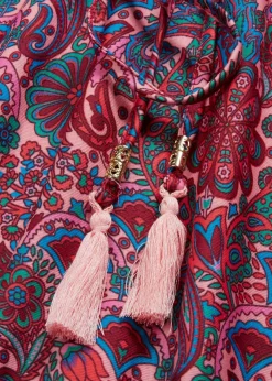 Robe longue en jersey imprimé