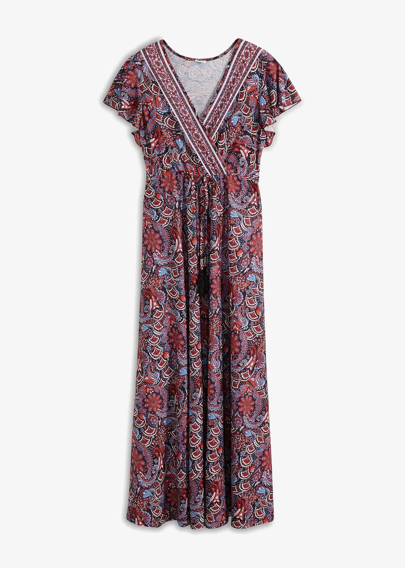 Robe longue en jersey imprimé