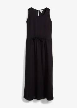 Robe longue en léger mélange de lin et viscose