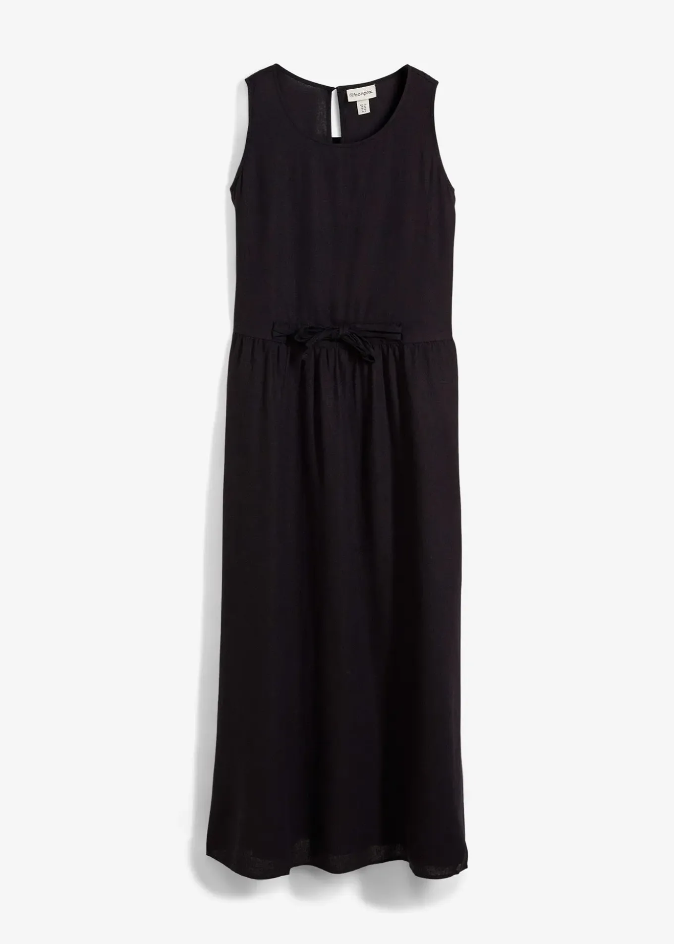 Robe longue en léger mélange de lin et viscose