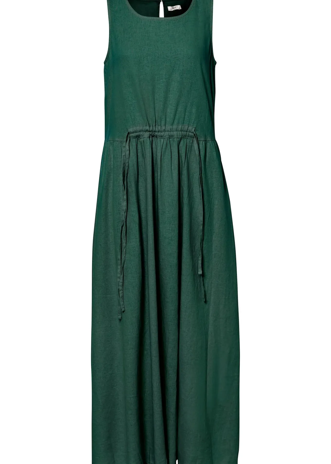 Robe longue en léger mélange de lin et viscose