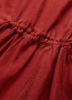 Robe longue en léger mélange de lin et viscose