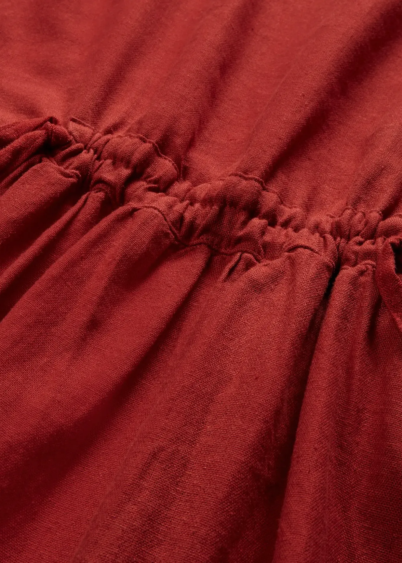 Robe longue en léger mélange de lin et viscose