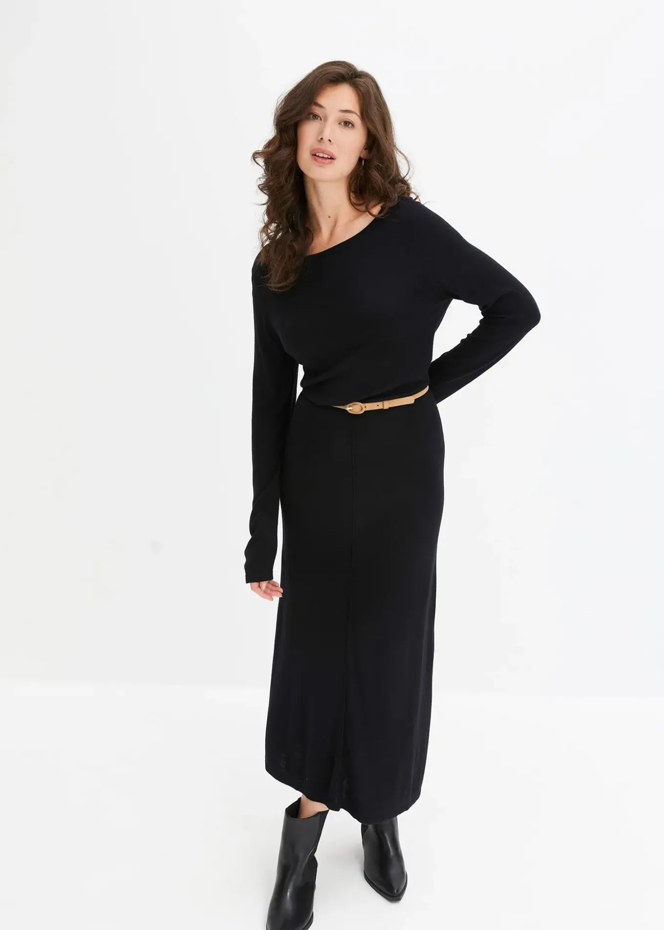 Robe longue en maille