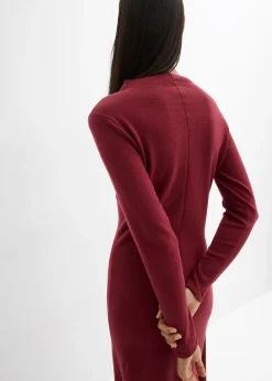 Robe longue en maille fine avec cachemire