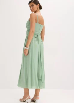 Robe longue en mesh, avec plusieurs façons de la porter