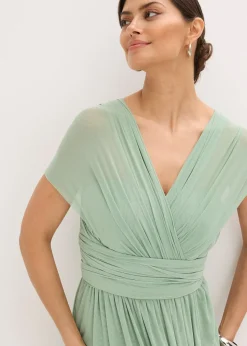 Robe longue en mesh, avec plusieurs façons de la porter