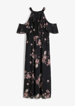 Robe longue en mesh imprimé