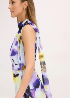 Robe longue en tissu néoprène épais