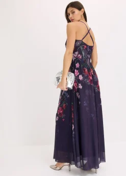 Robe longue en tulle délicat avec bretelles