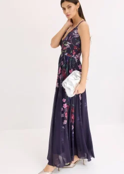 Robe longue en tulle délicat avec bretelles