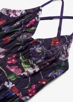 Robe longue en tulle délicat avec bretelles