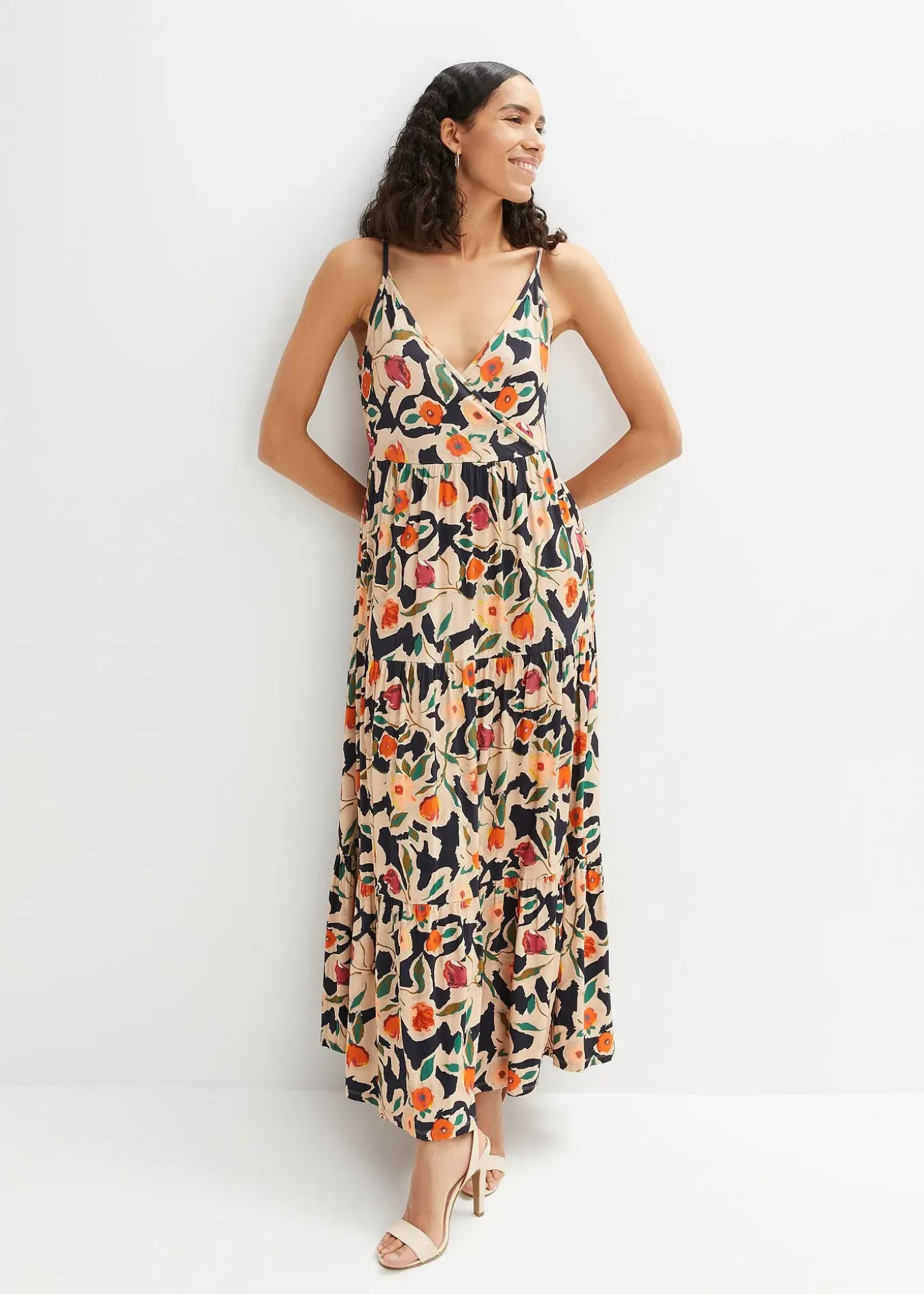 Robe longue en viscose douce et extensible