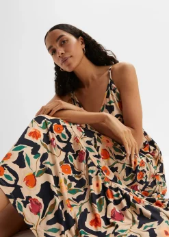 Robe longue en viscose douce et extensible