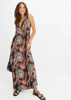 Robe longue en viscose douce et extensible