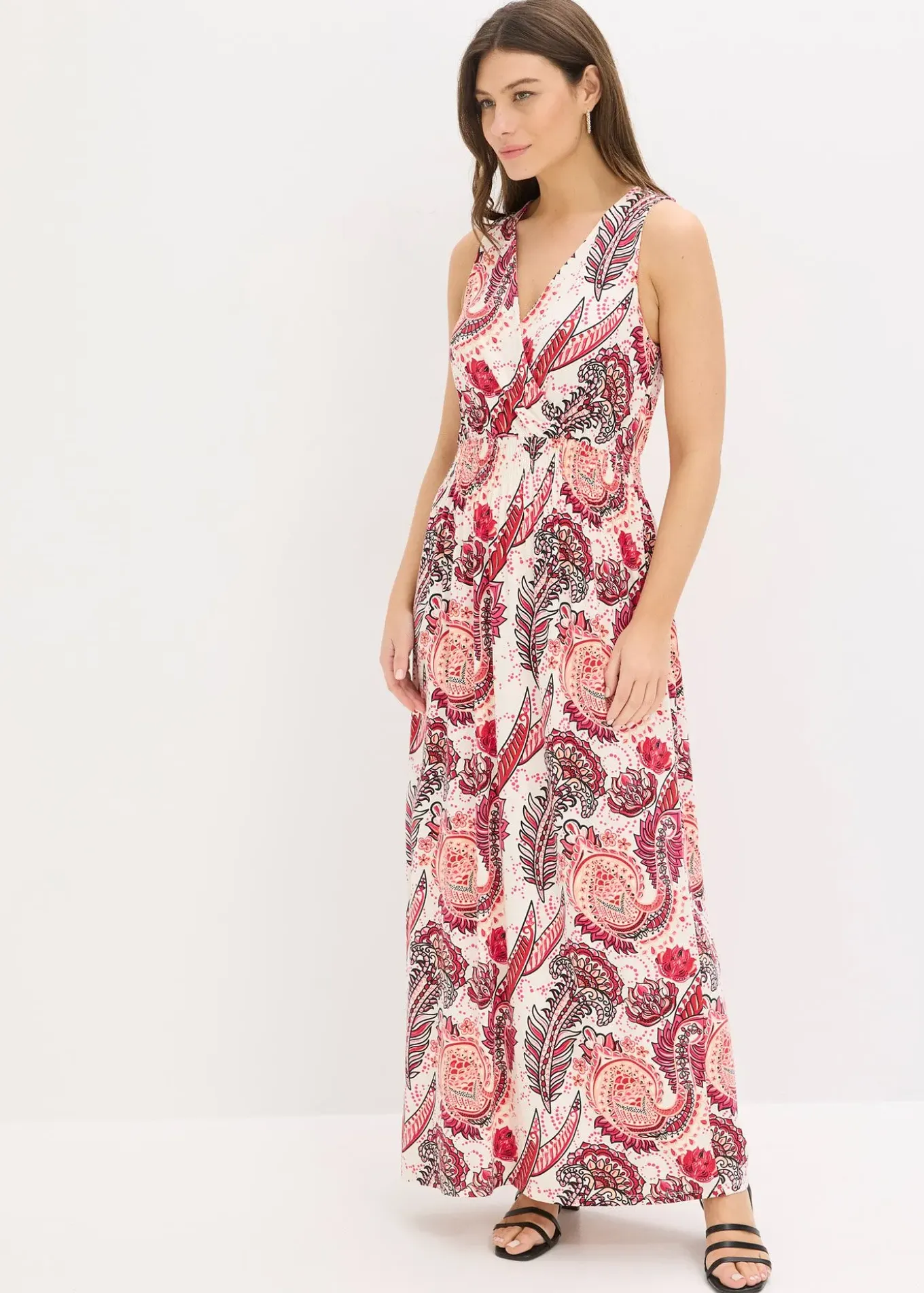 Robe longue en viscose douce et extensible