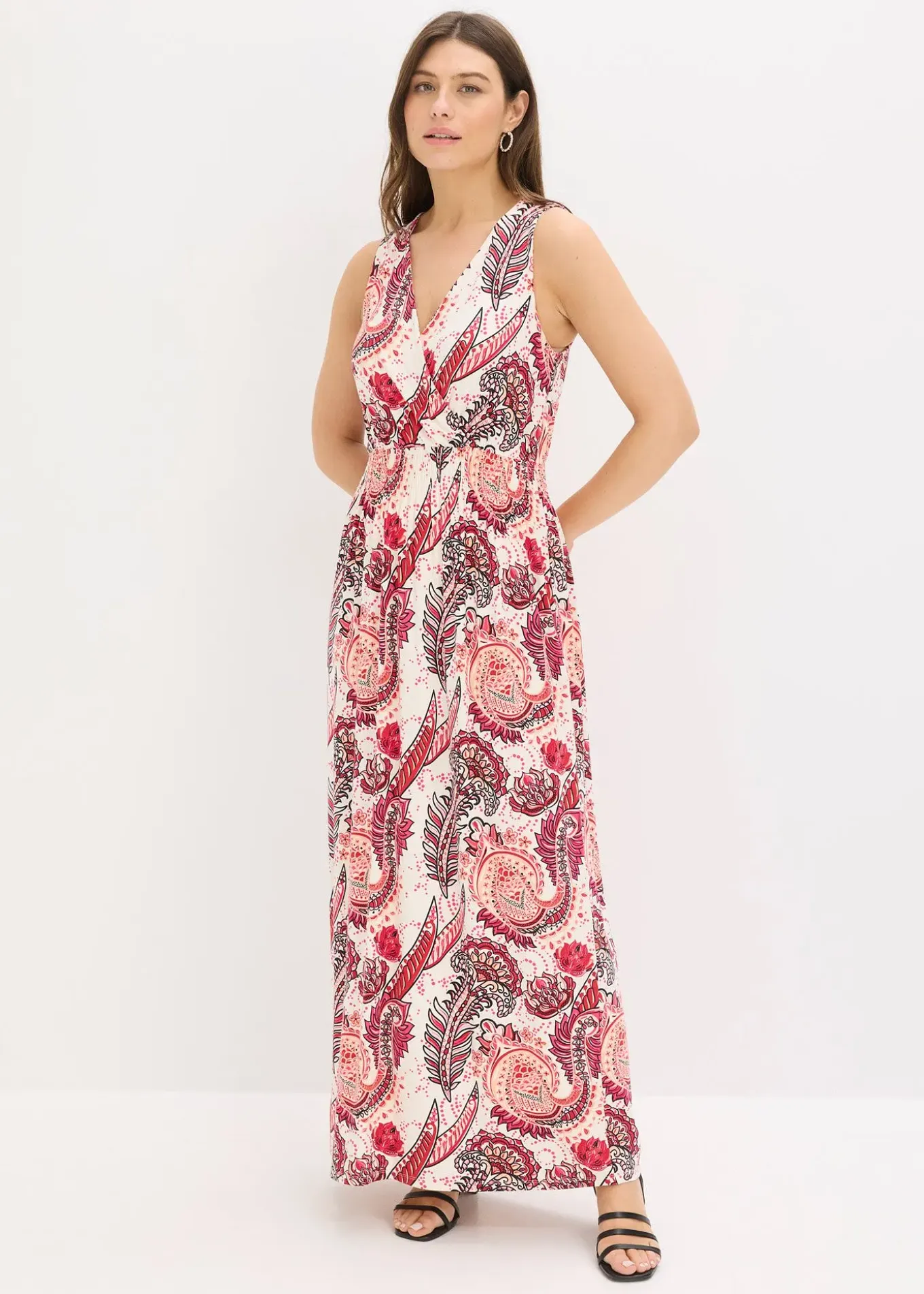 Robe longue en viscose douce et extensible